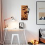 Wallity Fallen Eros Escultura de Pared en Madera y Metal
